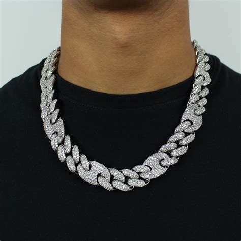 gucci link chain iced out|Iced Out Guci Link Chain .